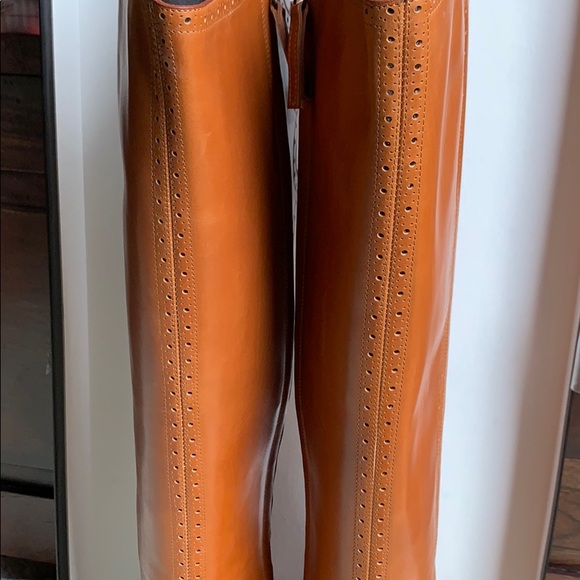 Giuseppe Zanotti Design Tall Cognac Leather Boots - Picture 4 of 8